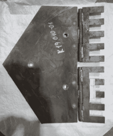 Лемех левый К19.010-01 //УКВ-2, УКВ 2.01/ - Купить в Екатеринбурге запчасти для сельхозтехники