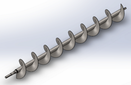Шнек бункера КДМ 6-2-2Д(В) /Енисей-1200/ - Купить в Екатеринбурге запчасти для сельхозтехники
